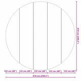 Telo per Fondo Piscina Grigio chiaro  610 cm