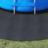 Telo per Fondo Piscina Nero  306 cm Geotessile in Poliestere