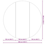 Telo per Fondo Piscina Nero  306 cm Geotessile in Poliestere