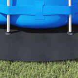 Telo per Fondo Piscina Nero  366 cm Tessuto Non Tessuto