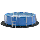 Telo per Fondo Piscina Nero  366 cm Tessuto Non Tessuto