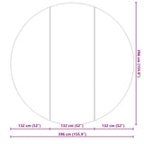 Telo per Fondo Piscina Nero  396 cm Geotessile in Poliestere