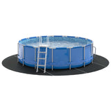 Telo per Fondo Piscina Nero  500 cm Tessuto Non Tessuto