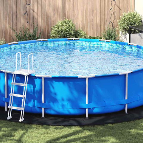 Telo per Fondo Piscina Nero  550 cm Geotessile in Poliestere