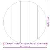 Telo per Fondo Piscina Nero  550 cm Geotessile in Poliestere