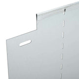 Bordure per prato 10 pcs Argento 100 x 25 x 0.07 cm