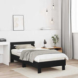 Struttura del letto Rovere Nero 193 x 95 x 88 cm