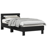 Struttura del letto Rovere Nero 193 x 95 x 88 cm