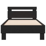 Struttura del letto Rovere Nero 193 x 95 x 88 cm
