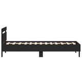Struttura del letto Rovere Nero 193 x 95 x 88 cm