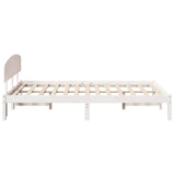 Struttura del letto Bianco 120 x 190 cm Pino massello