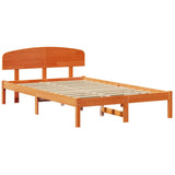 Struttura del letto Marrone cerato 120 x 190 cm Pino massello