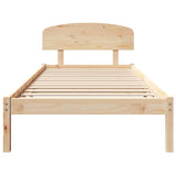 Struttura del letto Naturale 80 x 200 cm Pino massello