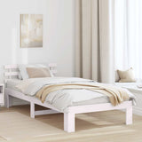 Struttura del letto Bianco 90 x 200 cm Pino massello