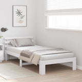 Struttura del letto Bianco 90 x 200 cm Pino massello