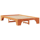 Struttura del letto Marrone cerato 140 x 190 cm Pino massello