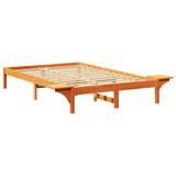 Struttura del letto Marrone cerato 140 x 190 cm Pino massello