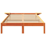 Struttura del letto Marrone cerato 140 x 190 cm Pino massello