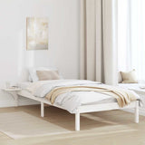 Struttura del letto Bianco 90 x 200 cm Pino massello