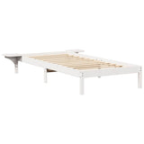 Struttura del letto Bianco 90 x 200 cm Pino massello