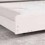 Struttura del letto Bianco 75 x 190 cm Pino massello