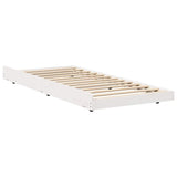 Struttura del letto Bianco 75 x 190 cm Pino massello
