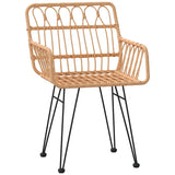 Set da Pranzo per Giardino 5 pcs Marrone