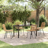 Set da Pranzo per Giardino 5 pcs Marrone