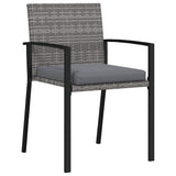 Set da Pranzo per Giardino 5 pcs Grigio