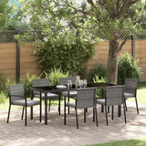 Set da Pranzo per Giardino 6 pcs Grigio