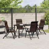 Set da Pranzo per Giardino 5 pcs Marrone