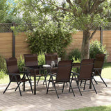 Set da Pranzo per Giardino 7 pcs Marrone