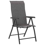 Set da Pranzo per Giardino 5 pcs Grigio
