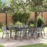 Set da Pranzo per Giardino 9 pcs Antracite