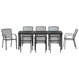 Set da Pranzo per Giardino 9 pcs Antracite