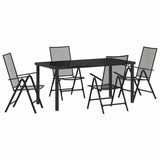 Set da Pranzo per Giardino 5 pcs Antracite