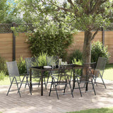 Set da Pranzo per Giardino 7 pcs Antracite