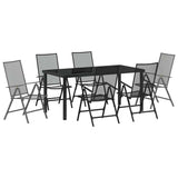 Set da Pranzo per Giardino 7 pcs Antracite