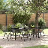 Set da Pranzo per Giardino 7 pcs Antracite