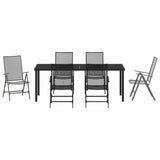 Set da Pranzo per Giardino 7 pcs Antracite