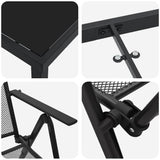 Set da Pranzo per Giardino 9 pcs Antracite