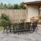 Set da Pranzo per Giardino 9 pcs Antracite