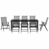 Set da Pranzo per Giardino 9 pcs Antracite