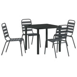 Set da Pranzo per Giardino 5 pcs Antracite