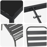 Set da Pranzo per Giardino 7 pcs Antracite