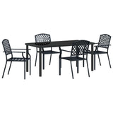Set da Pranzo per Giardino 5 pcs Antracite