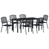 Set da Pranzo per Giardino 7 pcs Antracite