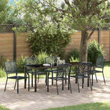 Set da Pranzo per Giardino 7 pcs Antracite