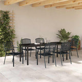 Set da Pranzo per Giardino 7 pcs Antracite