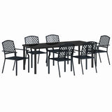 Set da Pranzo per Giardino 7 pcs Antracite